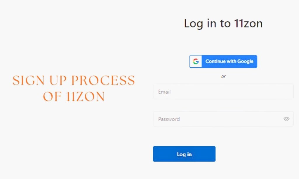 The Login Process Of 11zon